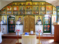 Iconostasis inside St. Peter and St. Paul Russian Orthodox Church