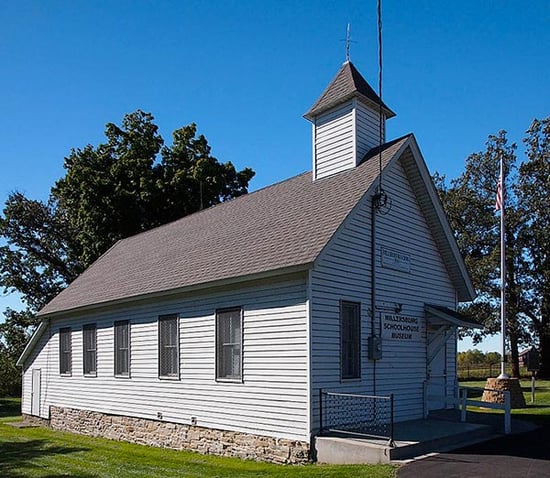 Exterior of the Millersburg School Museum