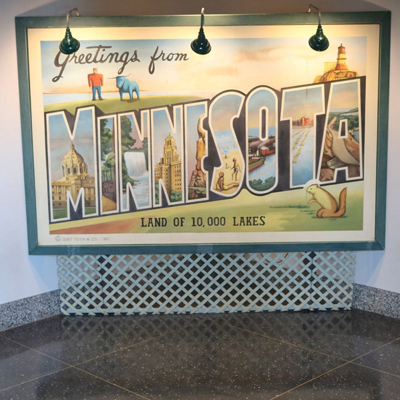 Giant postcard