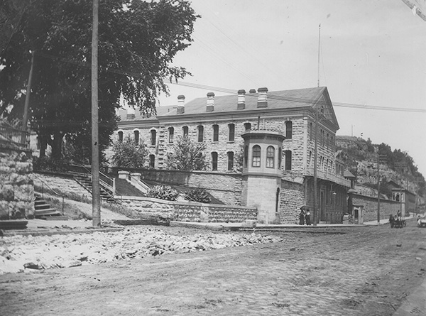 Road running by Stillwater Prison on North Main Street in Stillwater