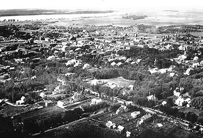 Birds eye view of the City of Litchfield, Minnesota in 1901