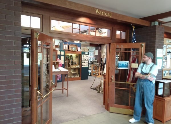Warroad Heritage Center in Warroad Museum Manager Brady Swanson