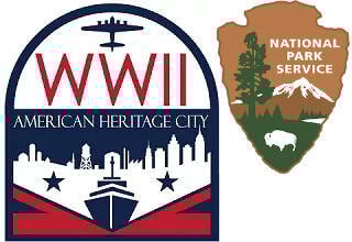 WWII-Heritage-Cities- and National Park Service Logos
