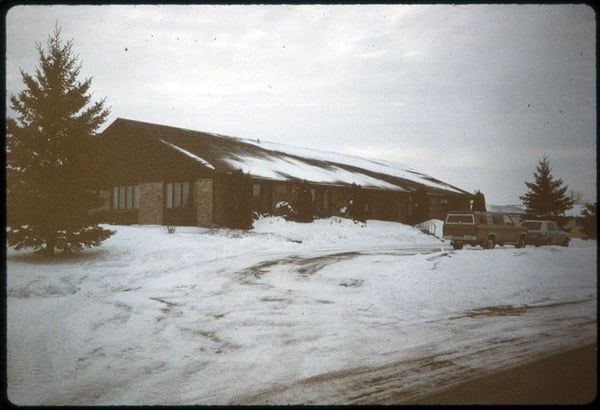 Exterior of the Sherburne County Museum, Sherburne County in Jan 1986