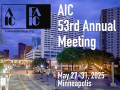 AIC 53rd Annual Meeting, May 27-31, 2025 Minneapolis-Hyatt Hotel in background of photo