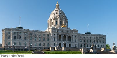 Front of the Minnesota State Capitol photo by Lorie Shaull