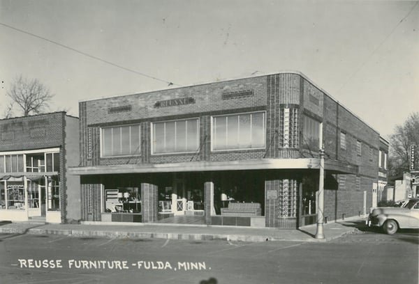 Reusse Furniture Store in Fulda, MN circa 1950s