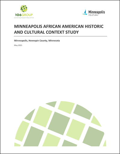 Cover of Report--Minneapolis African American Historic and Cultural Context Study