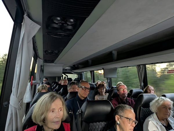 MNHS Council Road Trip riding bus