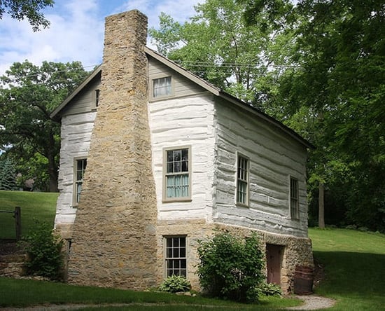 Exterior of the Mantorville Log House