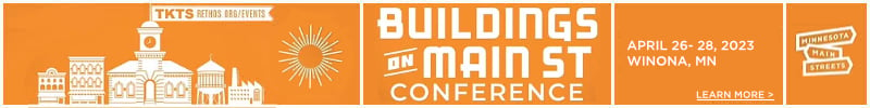 Buildings on Main Street Conference, April 26-28, 2023 in Winona Minnesota