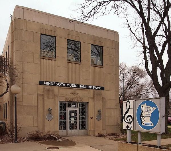 Exterior of the Minnesota Music Hall of Fame building
