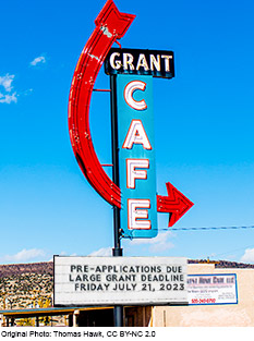Grant Cafe sign