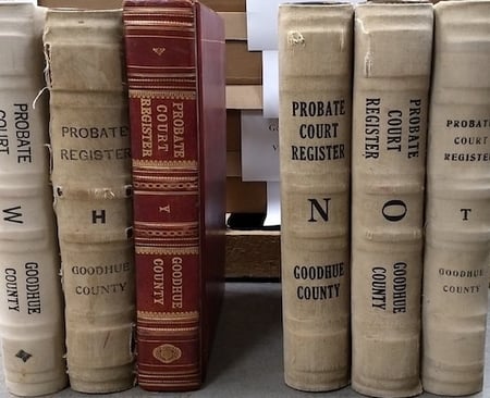 State Archives Collection-probate Court Register books