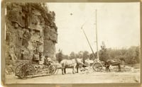 photograph of stone boat