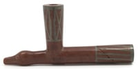 Color image of a Pipestone pipe bowl, ca. 1941.