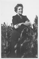 Black and white photograph of Meridel Le Sueur, c. 1940.