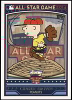Charlie Brown novelty baseball card