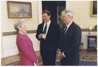 Walter Mondale, Vice President Al Gore, and Senator Nancy Kassebaum Baker