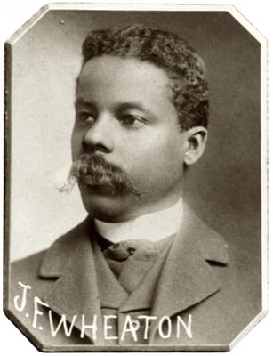 Black and white photograph of John Frank Wheaton, c.1899.