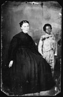 Photograph of Julia B. Nelson with a pupil c.1865.
