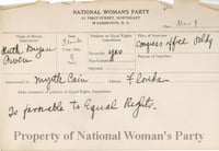 Congressional voting card