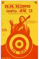 Poster for B. B. King concert at the Depot, June 28, 1970. Courtesy of Mark Freiseis.