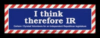 Gubernatorial campaign bumper sticker