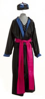 Color image of a Man’s Hmong New Year outfit worn by Doua Cheng, c.1999.