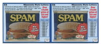 Minnesota State Lottery tickets featuring SPAM