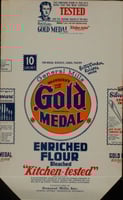 Color image of a Gold Medal Flour Bag, c.1930s.