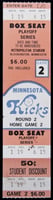 Minnesota Kicks playoff series ticket, date and time to be announced. ca. 1976-1981.