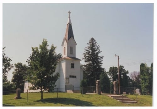 Swedish Evangelical Lutheran (Our Savior’s Lutheran Church), Ham Lake, July 1990. Photographer unknown. Anoka County Historical Society, Object ID# 232.1.02.