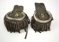 Color image of epaulets worn by Lieutenant Nathan Clark, who served at Fort Snelling, Minnesota, from 1819 to 1827.