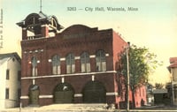 Color postcard depecting Waconia City Hall.