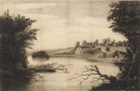 The village of St. Paul, 1844. Etching by Charles William Post.