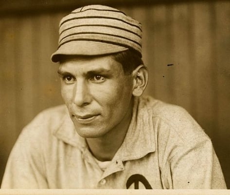 Black and white photograph of Charles Bender, 1911.