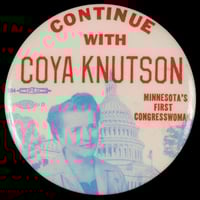 Photograph of a Knutson campaign button