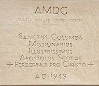 Cornerstone of the Church of St. Columba
