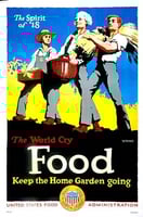 Color U.S. Food Administration promotion poster designed by William McKee, c.1918.