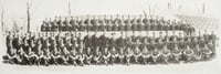 Black and white photograph of soldiers and officers of the Language School, Camp Savage, c.1943.