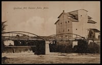 Black and white photograph of Goodhue Mill, Cannon Falls, 1909.