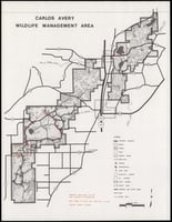 Map of the Carlos Avery Wildlife Management Area