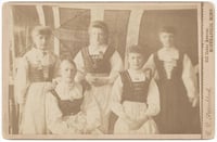 Photograph of women in Norwegian costume