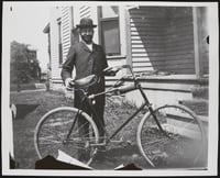 Man with bicycle