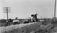 Construction of Jefferson Highway in Anoka County