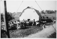 Black of an auction at Figura farm, Burnsville, 1938.