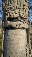 Color image of Clasped hands marker, 2014.