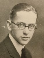 Black and white photograph of Harry Blackmun, 1925.