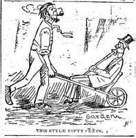 Black and white scan of This style fifty cents. Minneapolis Journal, April 12, 1889.